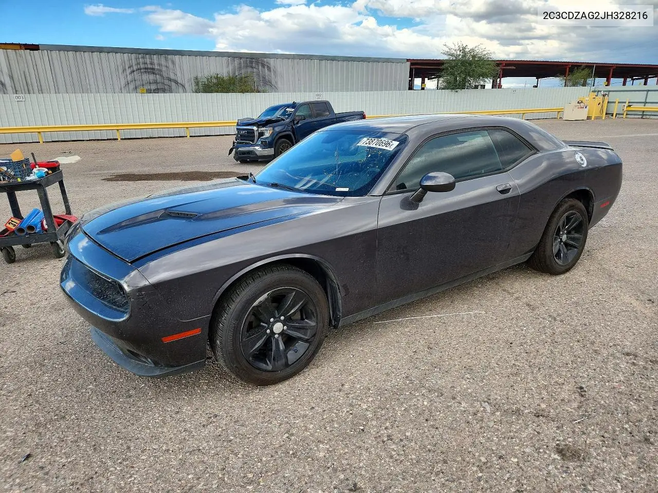DODGE CHALLENGER 2018, VIN 2C3CDZAG2JH328216