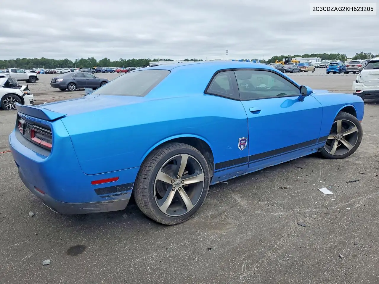 2019 DODGE CHALLENGER VIN 2C3CDZAG2KH623205 — фото 3