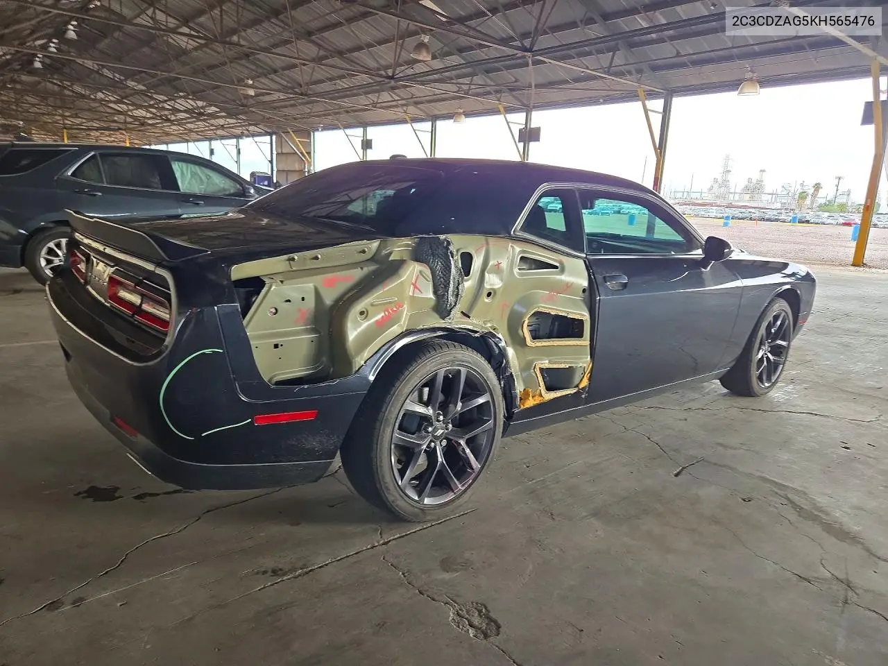 2019 DODGE CHALLENGER VIN 2C3CDZAG5KH565476 — фото 3