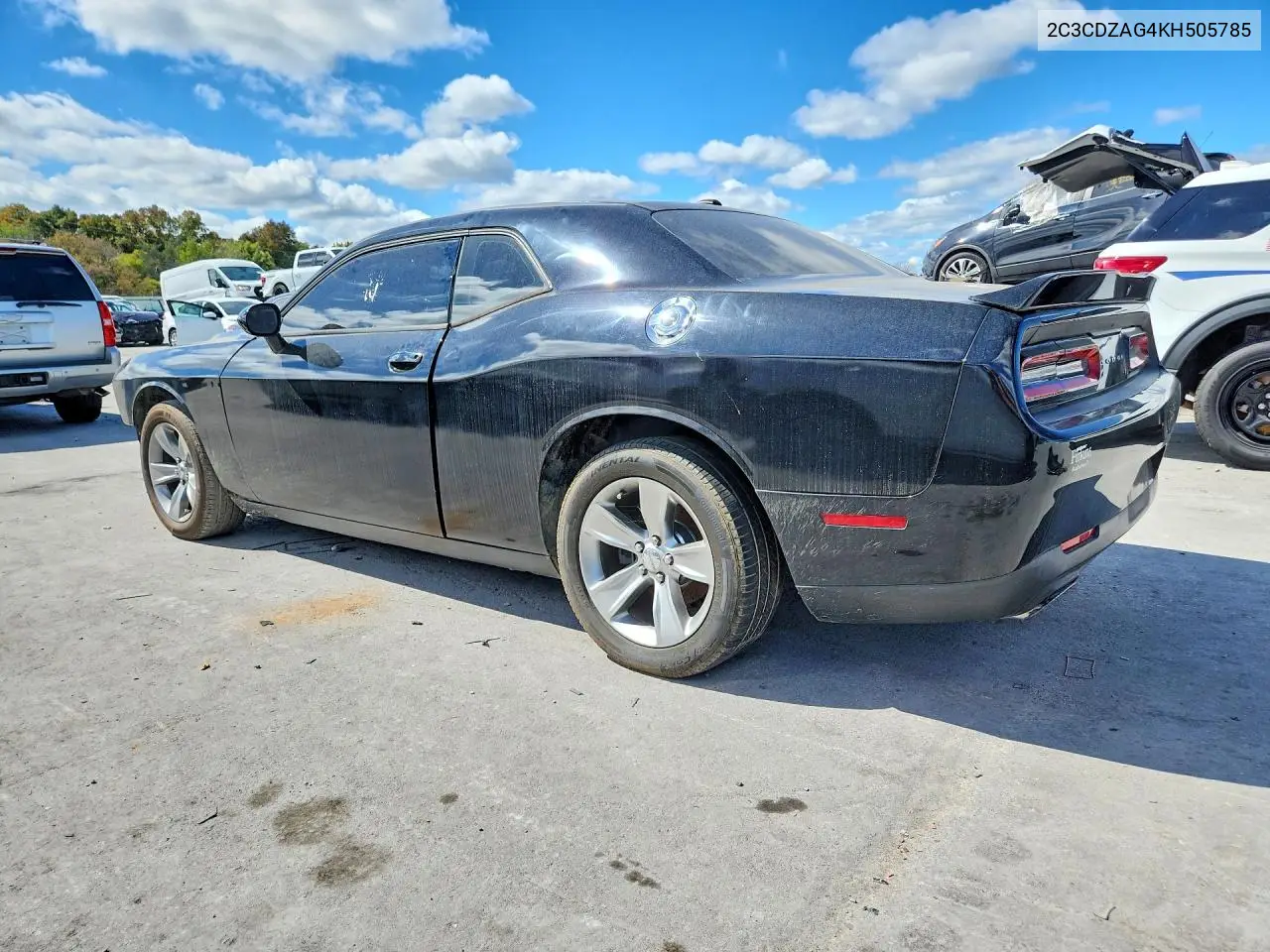 2019 DODGE CHALLENGER VIN 2C3CDZAG4KH505785 — фото 2