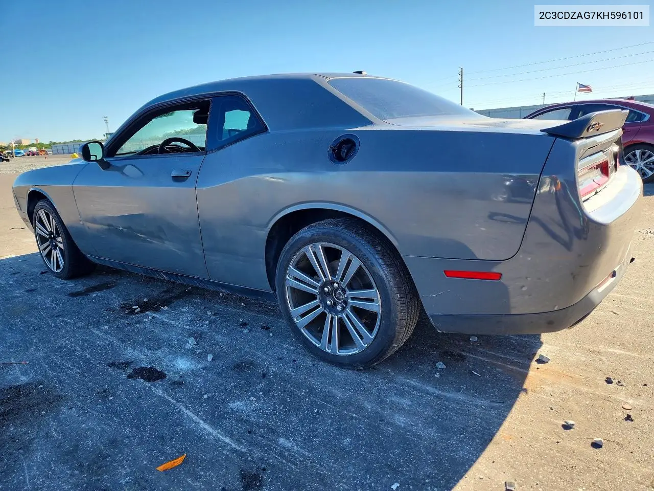 2019 DODGE CHALLENGER VIN 2C3CDZAG7KH596101 — фото 2