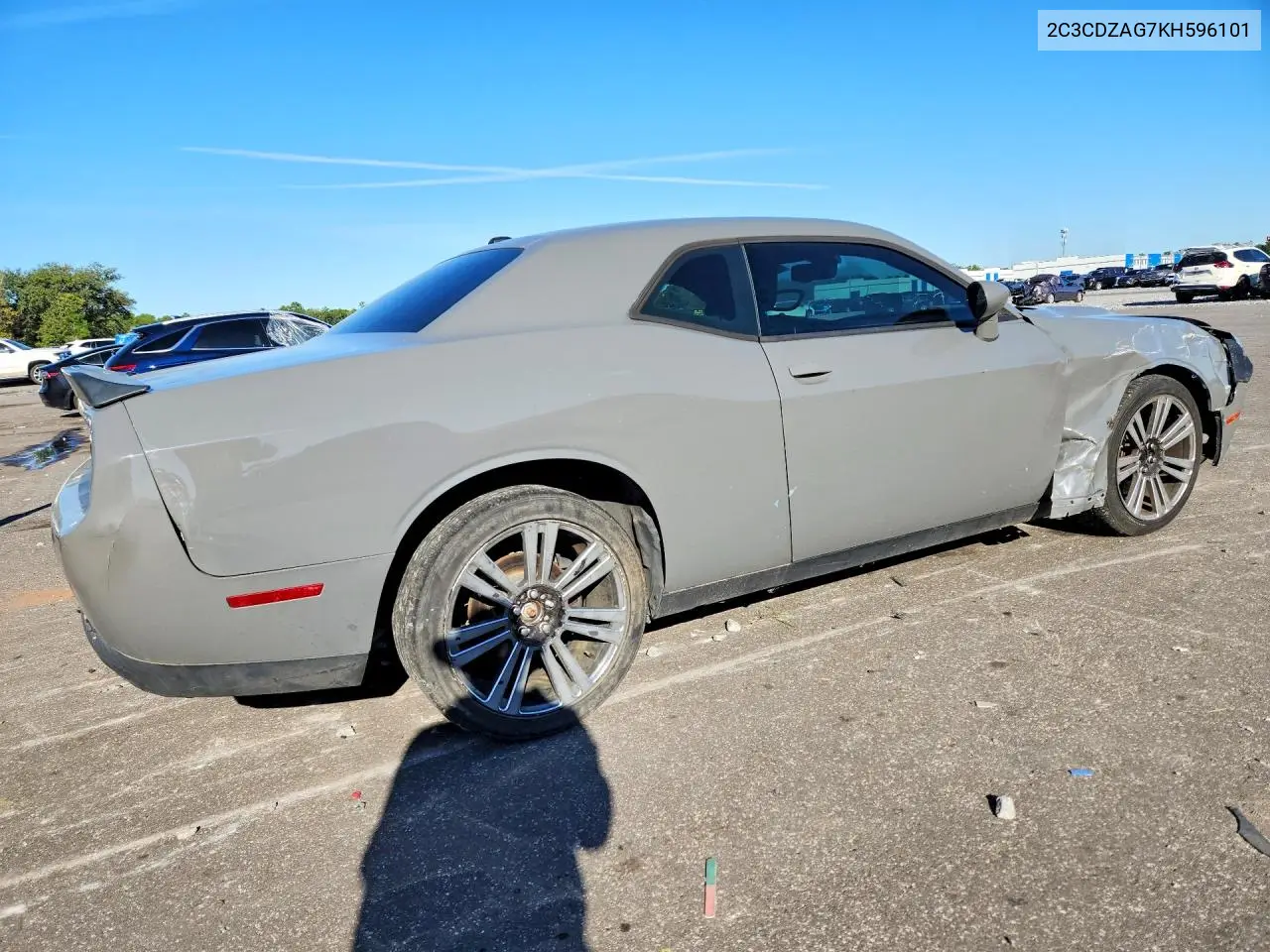 2019 DODGE CHALLENGER VIN 2C3CDZAG7KH596101 — фото 3