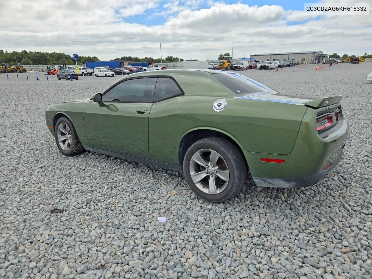 2019 DODGE CHALLENGER VIN 2C3CDZAG6KH618332 — фото 2