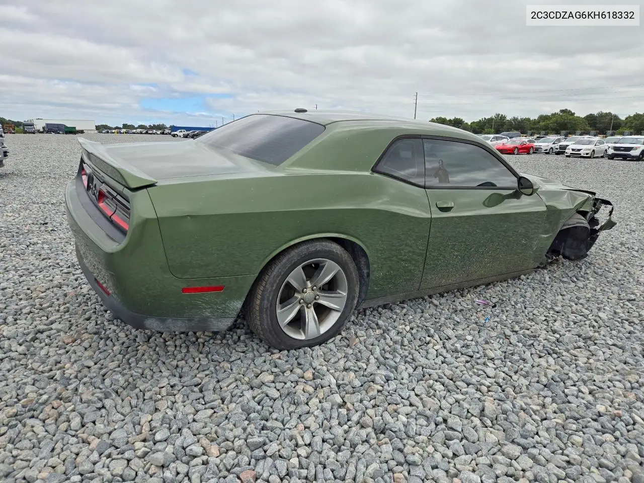 2019 DODGE CHALLENGER VIN 2C3CDZAG6KH618332 — фото 3