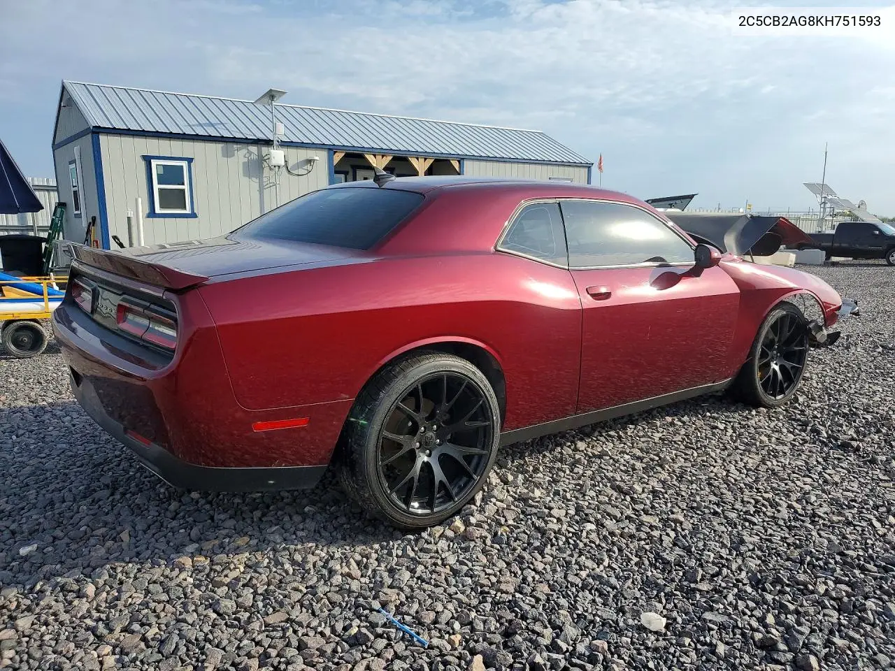 2019 DODGE CHALLENGER VIN 2C3CDZAG8KH751593 — фото 3