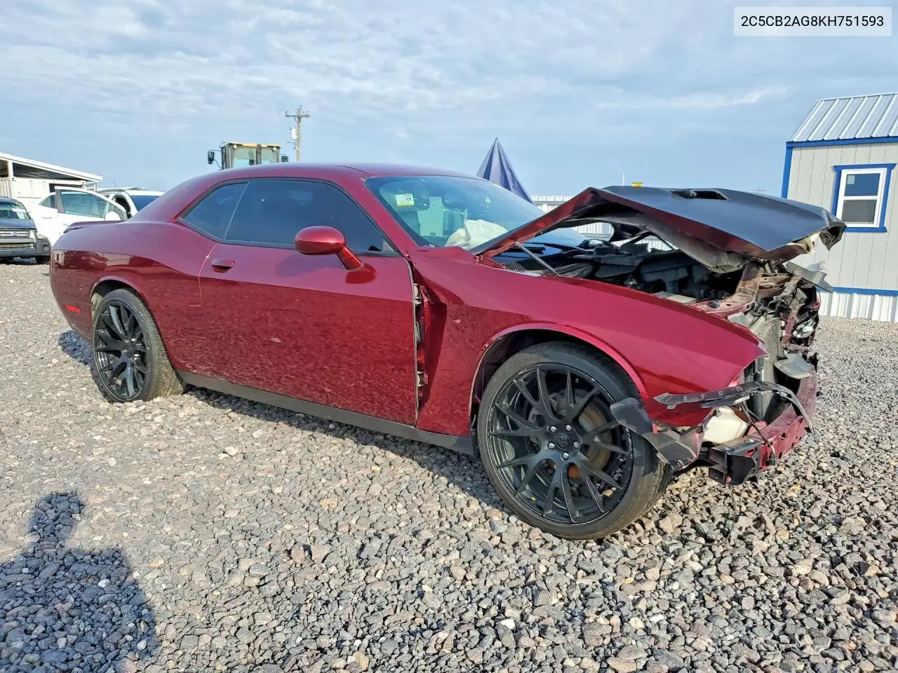 2019 DODGE CHALLENGER VIN 2C3CDZAG8KH751593 — фото 4