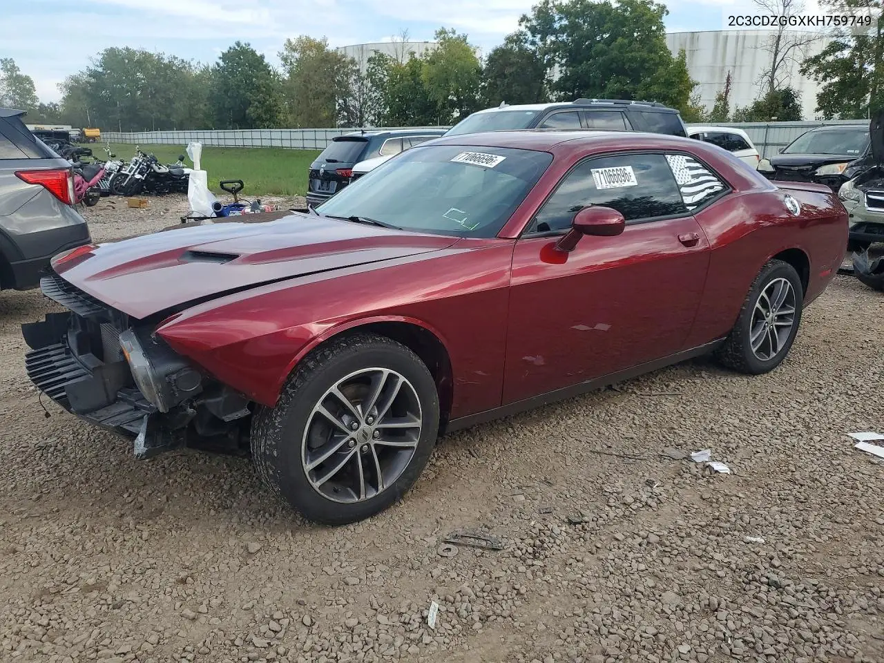 DODGE CHALLENGER 2019, VIN 2C3CDZGGXKH759749