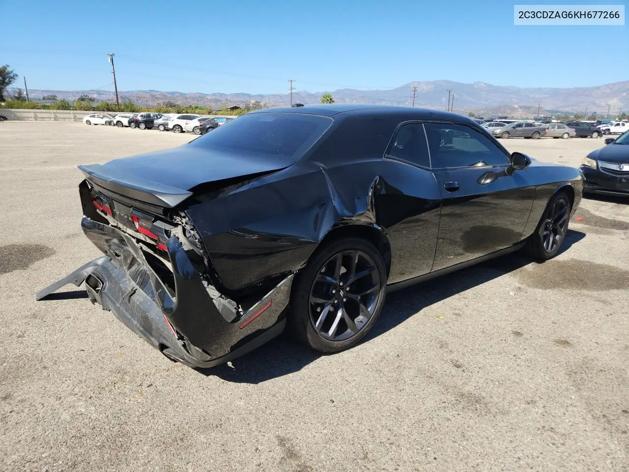2019 DODGE CHALLENGER VIN 2C3CDZAG6KH677266 — фото 3