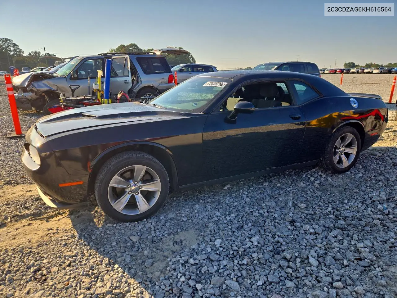 DODGE CHALLENGER 2019, VIN 2C3CDZAG6KH616564