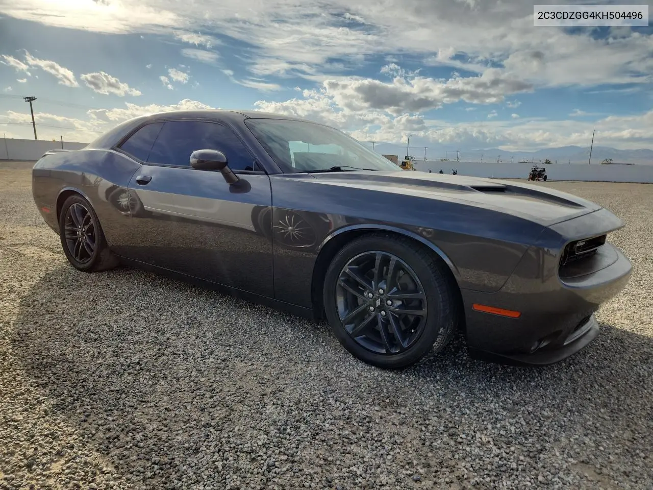 2019 DODGE CHALLENGER VIN 2C3CDZGG4KH504496 — фото 4