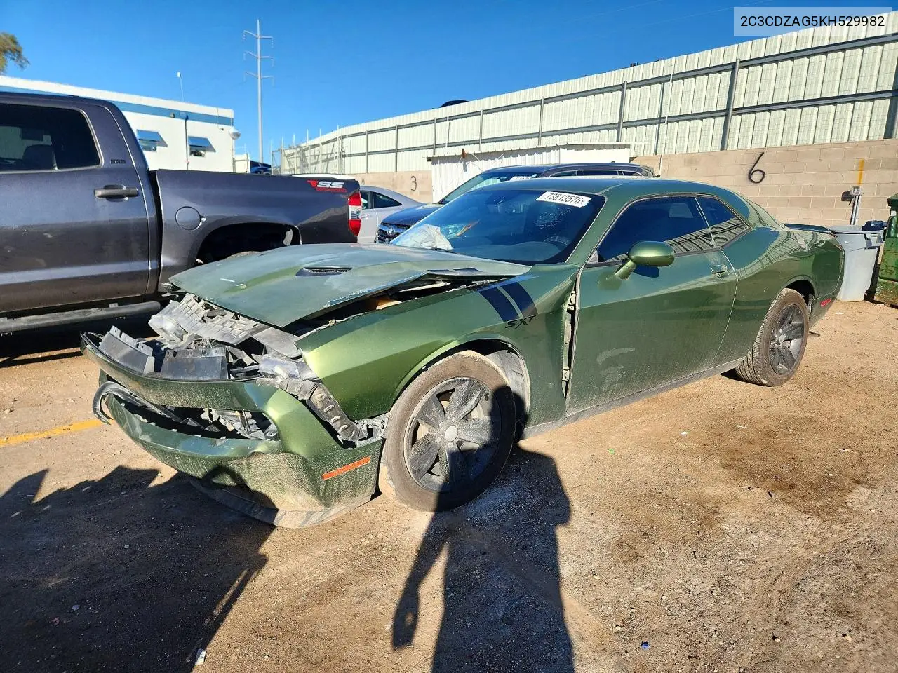 DODGE CHALLENGER 2019, VIN 2C3CDZAG5KH529982