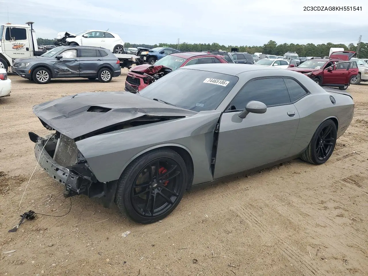 DODGE CHALLENGER 2019, VIN 2C3CDZAG8KH551541