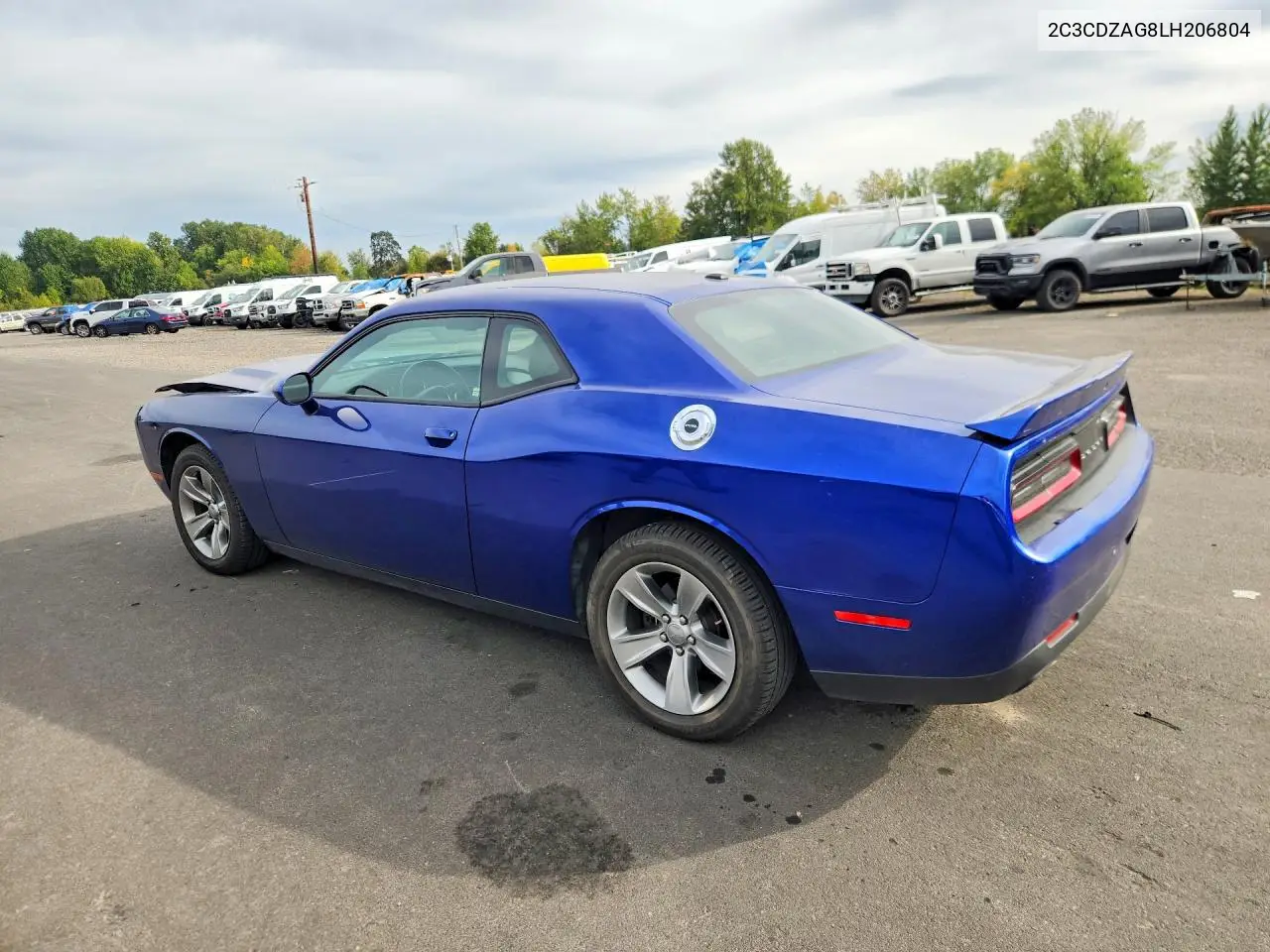 2020 DODGE CHALLENGER VIN 2C3CDZAG8LH206804 — фото 2