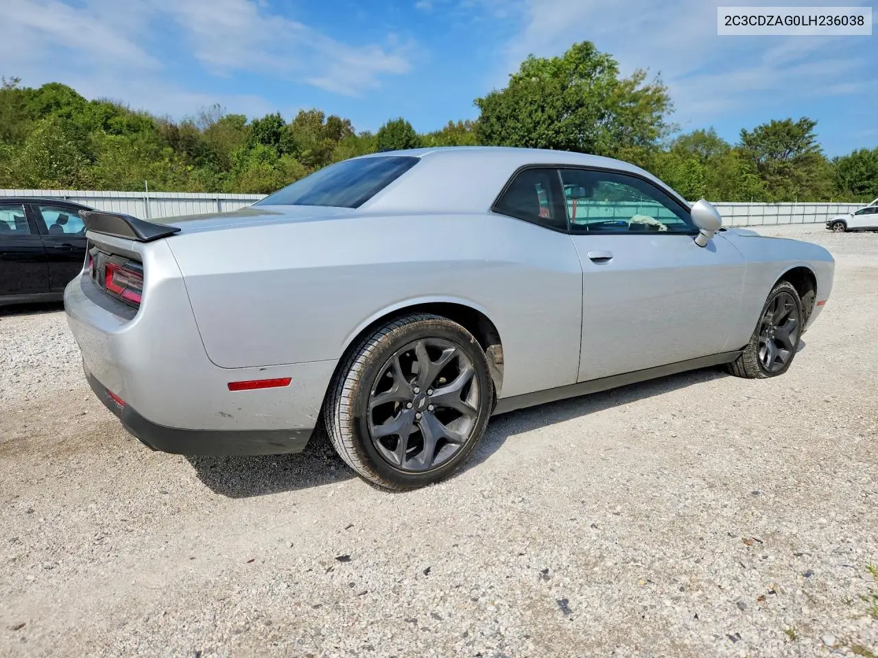 2020 DODGE CHALLENGER VIN 2C3CDZAG0LH236038 — фото 3