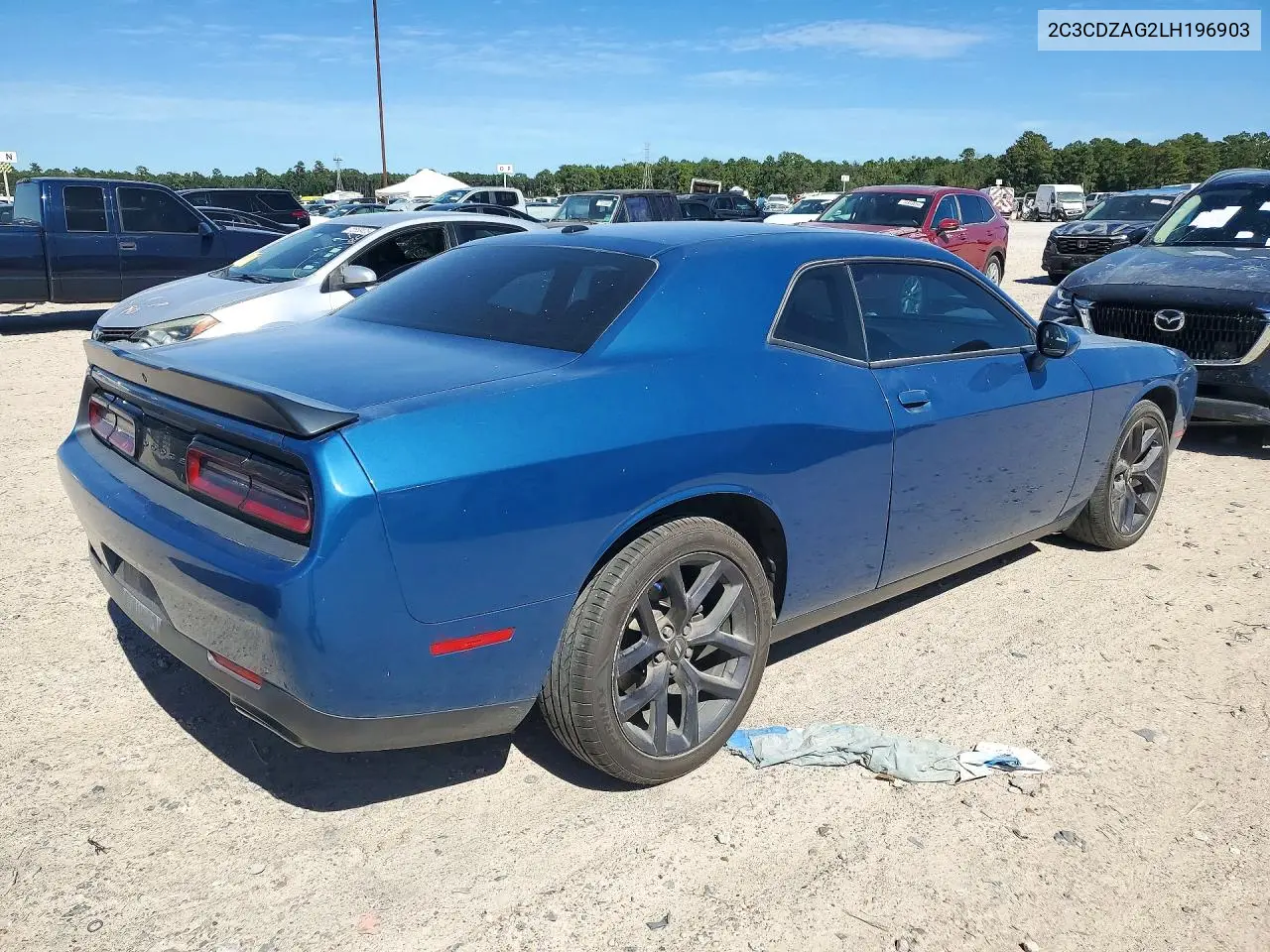 2020 DODGE CHALLENGER VIN 2C3CDZAG2LH196903 — фото 3