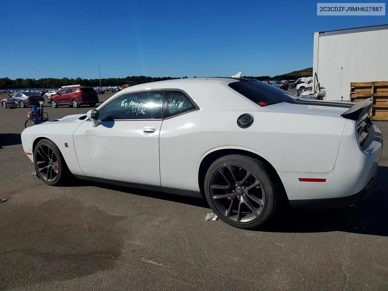 2021 DODGE CHALLENGER VIN 2C3CDZFJ9MH627887 — фото 2