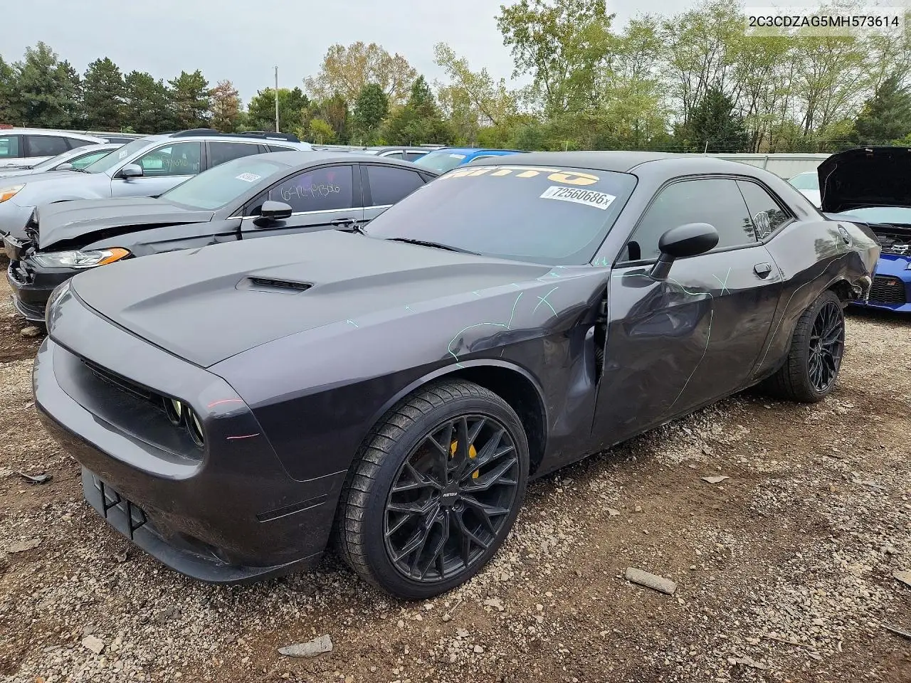 DODGE CHALLENGER 2021, VIN 2C3CDZAG5MH573614