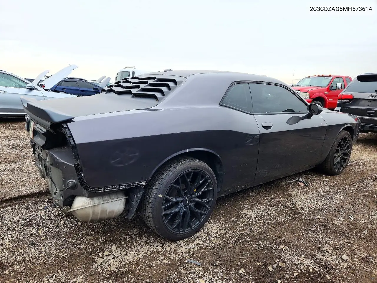 2021 DODGE CHALLENGER VIN 2C3CDZAG5MH573614 — фото 3