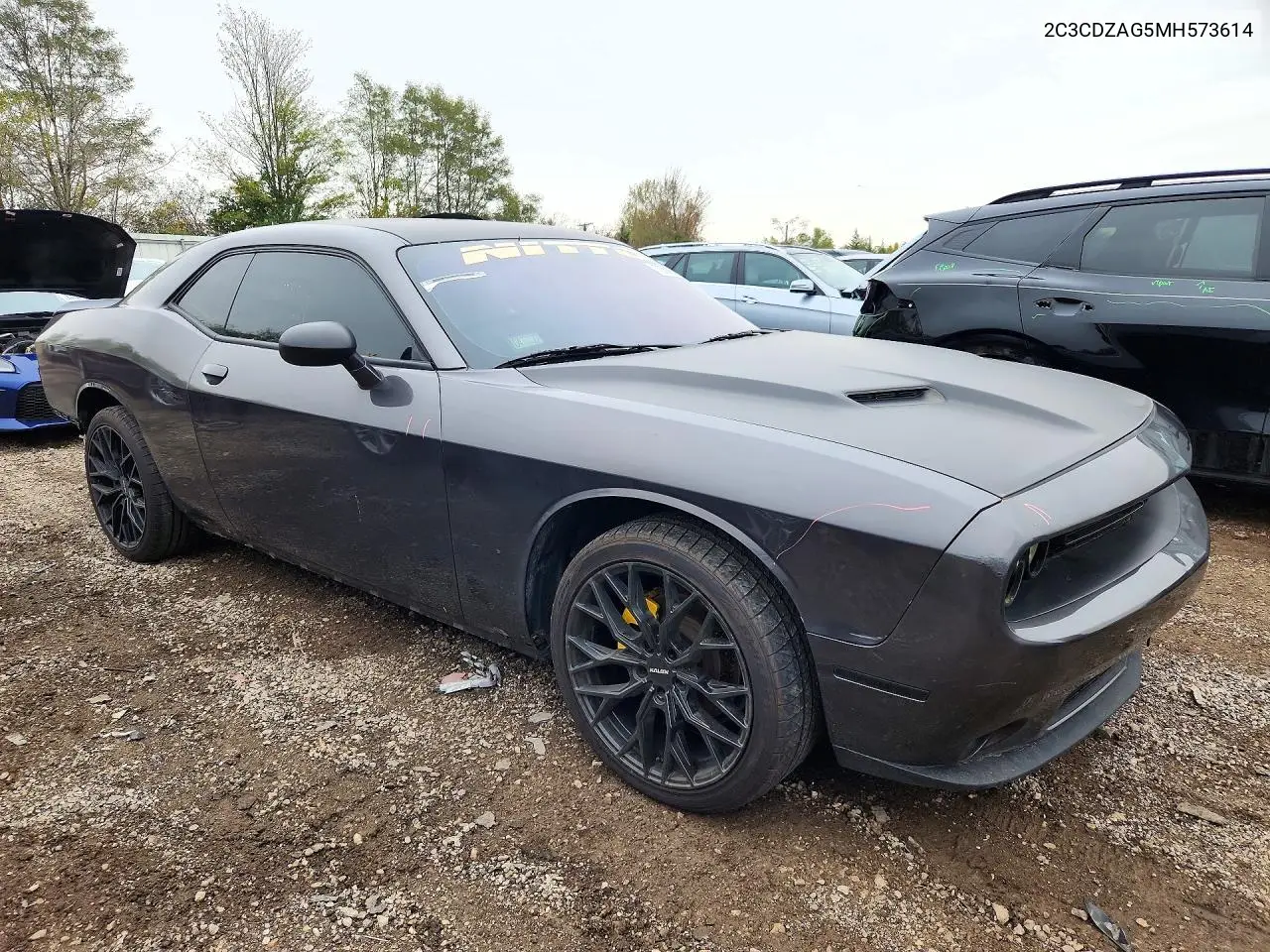 2021 DODGE CHALLENGER VIN 2C3CDZAG5MH573614 — фото 4