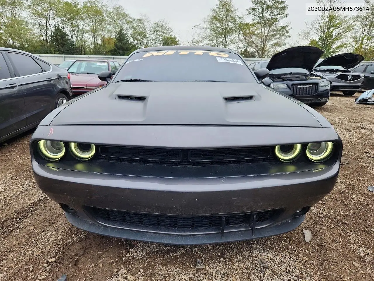 2021 DODGE CHALLENGER VIN 2C3CDZAG5MH573614 — фото 5