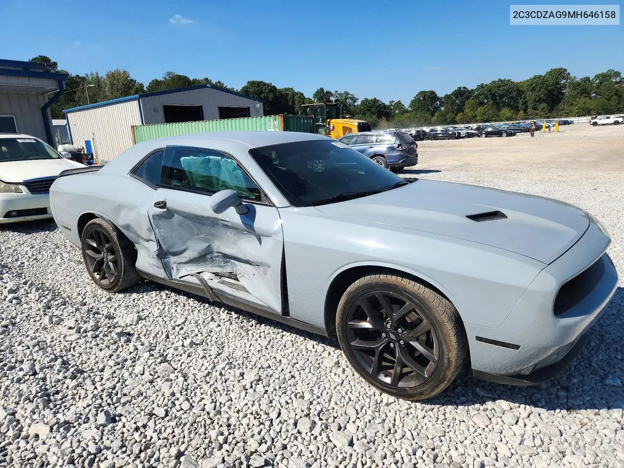 2021 DODGE CHALLENGER VIN 2C3CDZAG9MH646158 — фото 4