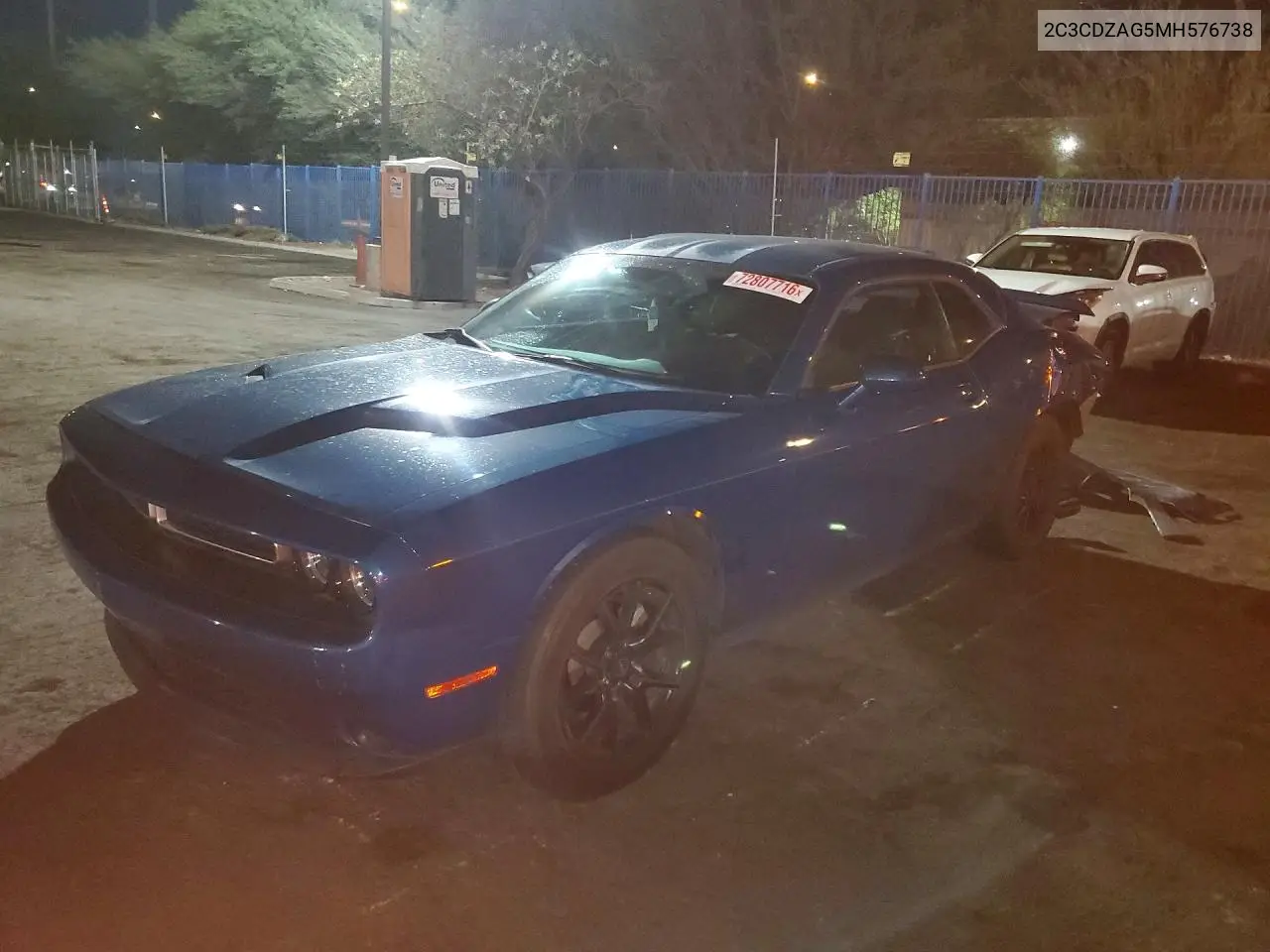 DODGE CHALLENGER 2021, VIN 2C3CDZAG5MH576738