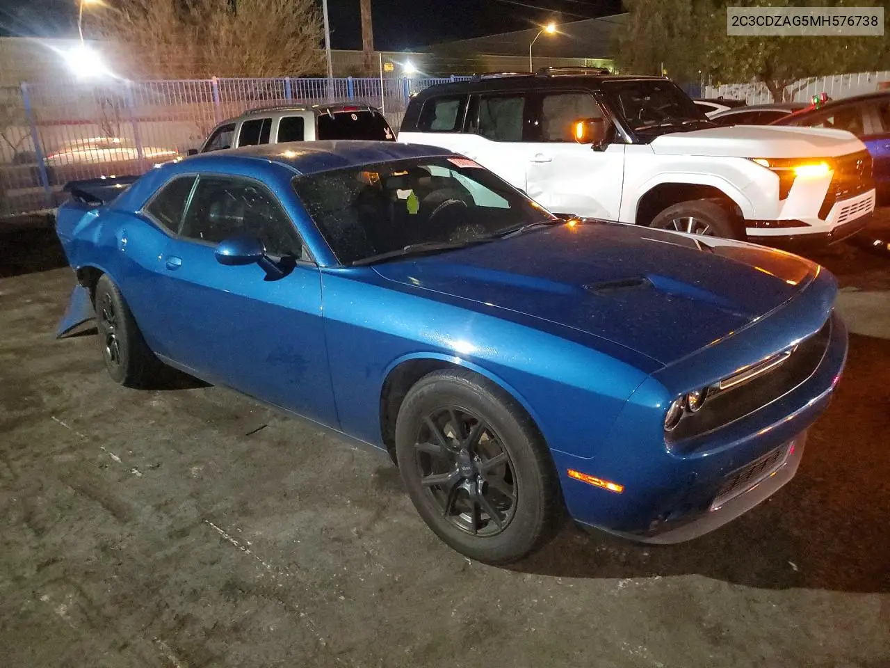 2021 DODGE CHALLENGER VIN 2C3CDZAG5MH576738 — фото 4