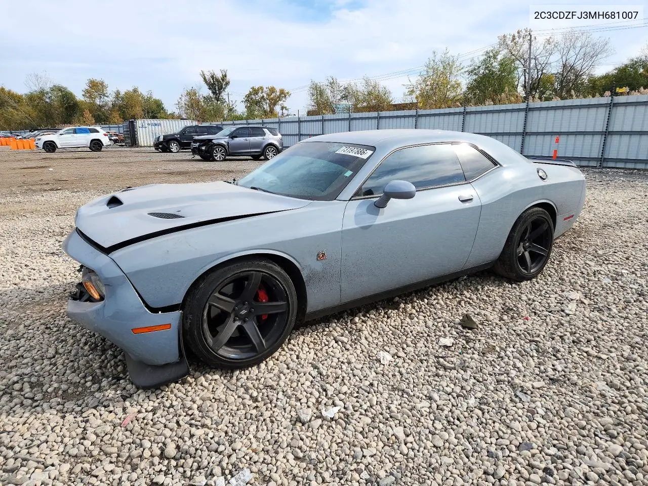 DODGE CHALLENGER 2021, VIN 2C3CDZFJ3MH681007