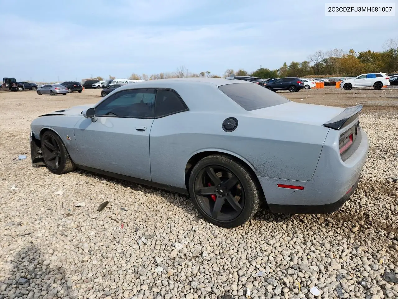 2021 DODGE CHALLENGER VIN 2C3CDZFJ3MH681007 — фото 2