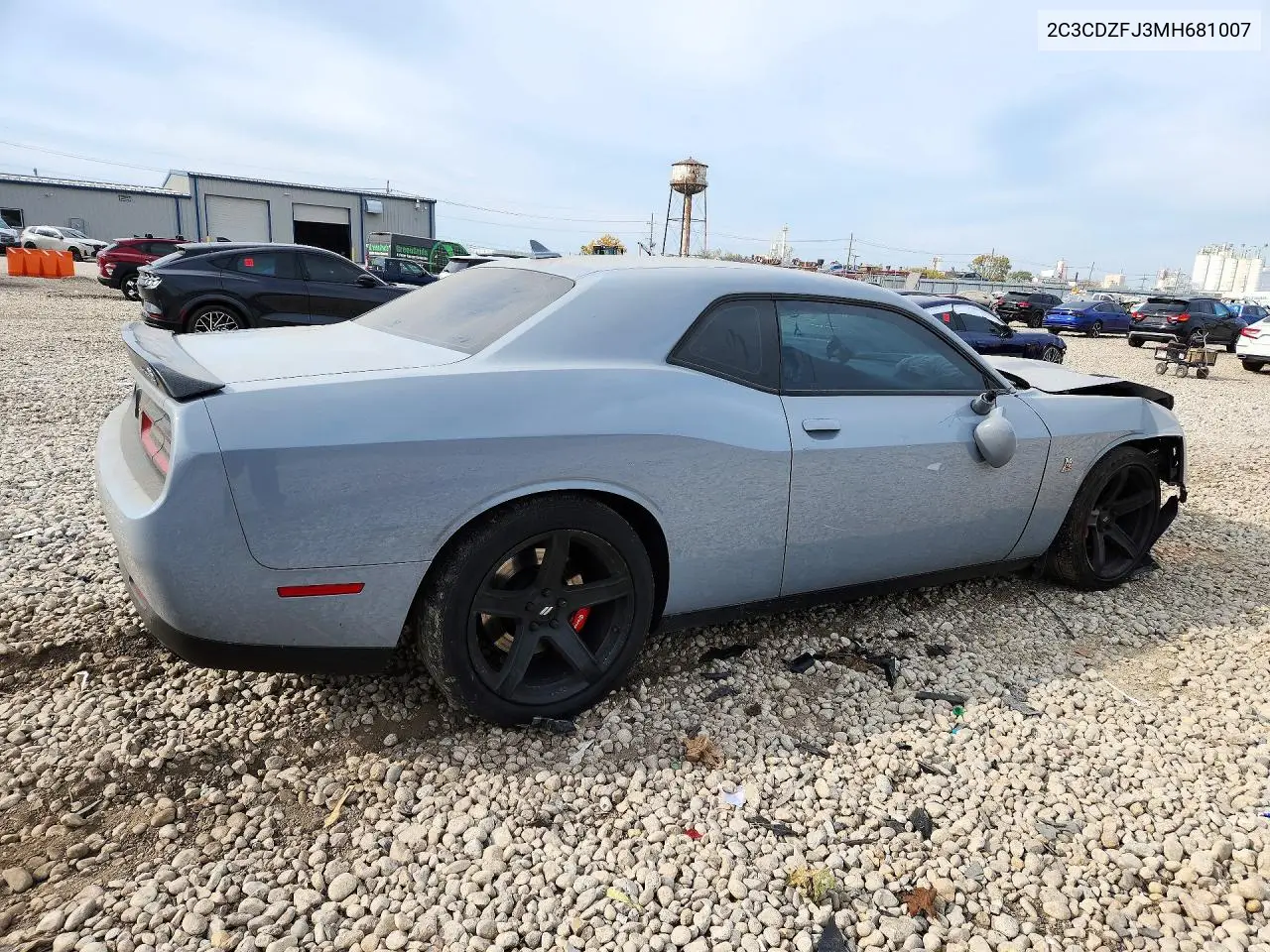 2021 DODGE CHALLENGER VIN 2C3CDZFJ3MH681007 — фото 3