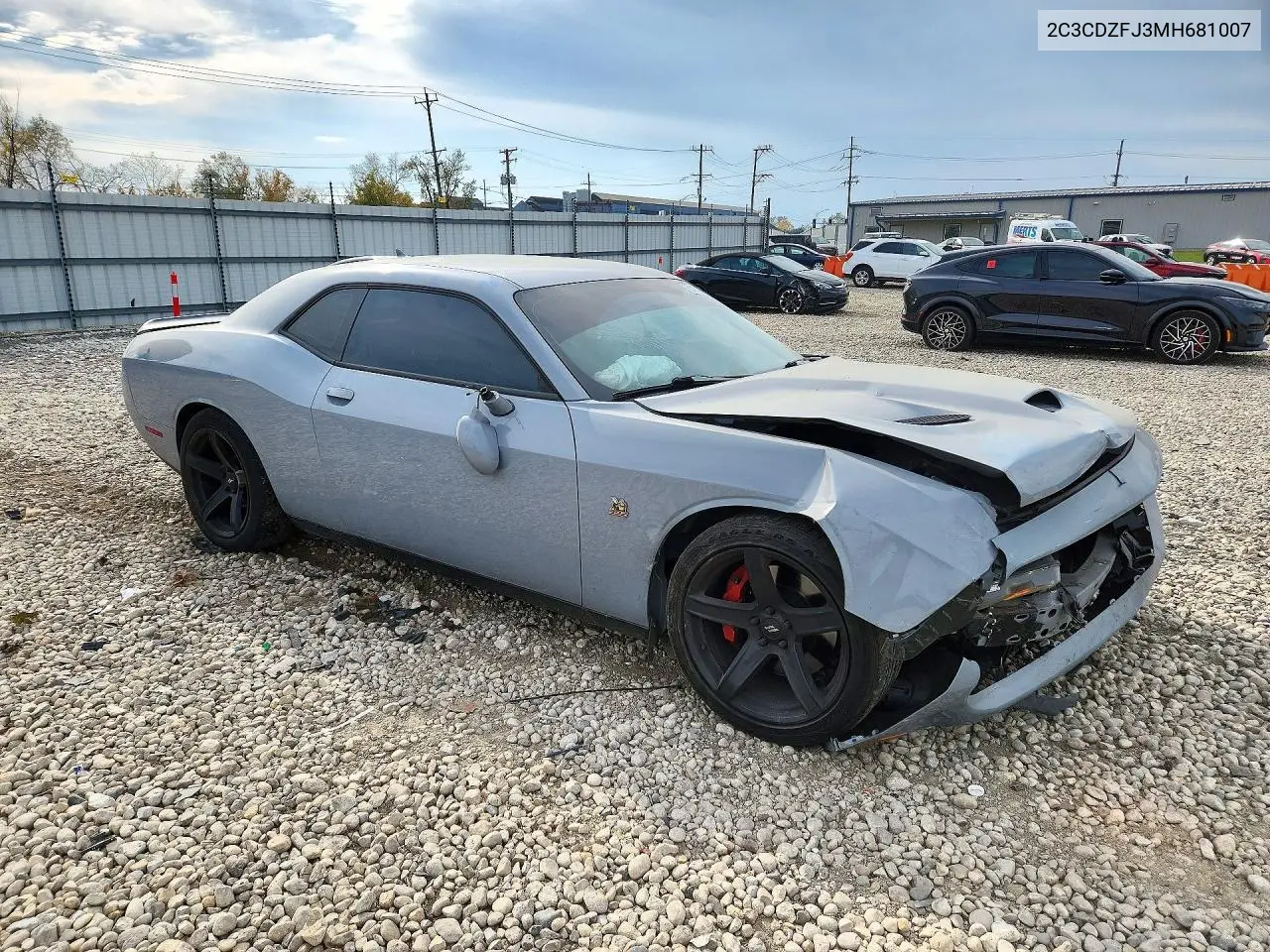2021 DODGE CHALLENGER VIN 2C3CDZFJ3MH681007 — фото 4