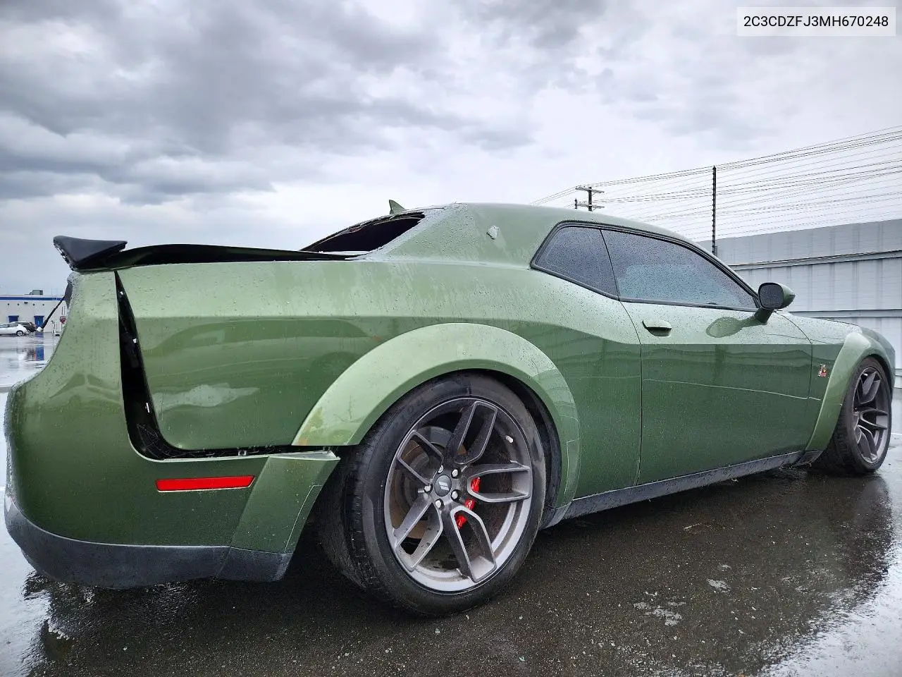 2021 DODGE CHALLENGER VIN 2C3CDZFJ3MH670248 — фото 3