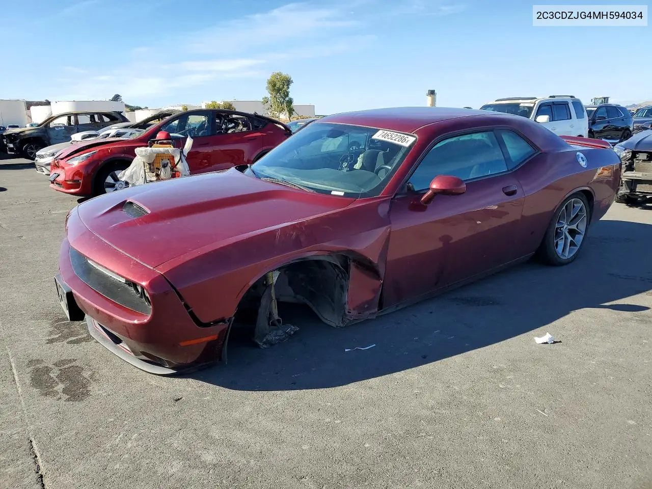 DODGE CHALLENGER 2021, VIN 2C3CDZJG4MH594034