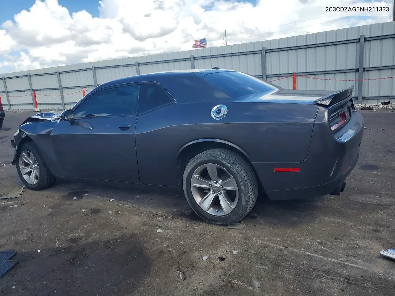 2022 DODGE CHALLENGER VIN 2C3CDZAG5NH211333 — фото 2