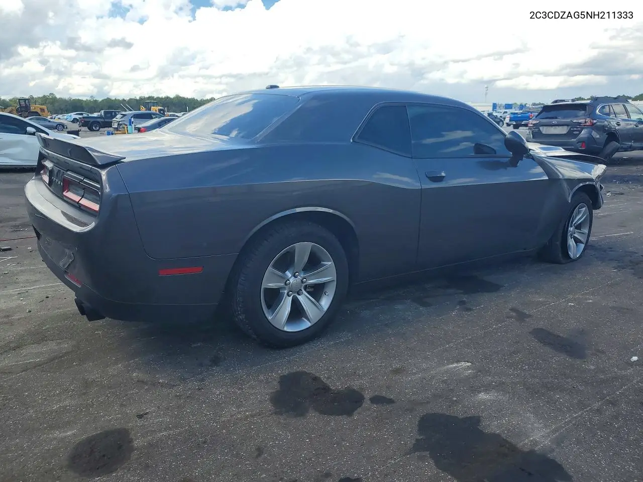 2022 DODGE CHALLENGER VIN 2C3CDZAG5NH211333 — фото 3