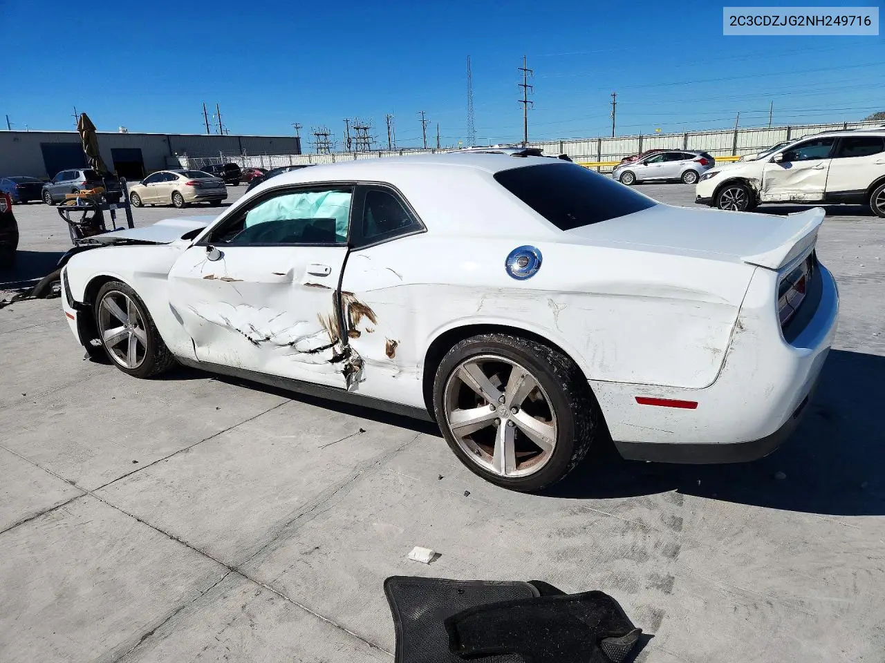 2022 DODGE CHALLENGER VIN 2C3CDZJG2NH249716 — фото 2