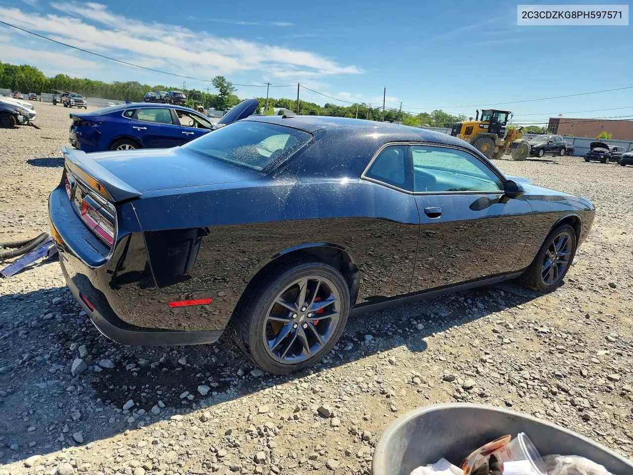 2023 DODGE CHALLENGER VIN 2C3CDZKG8PH597571 — фото 3