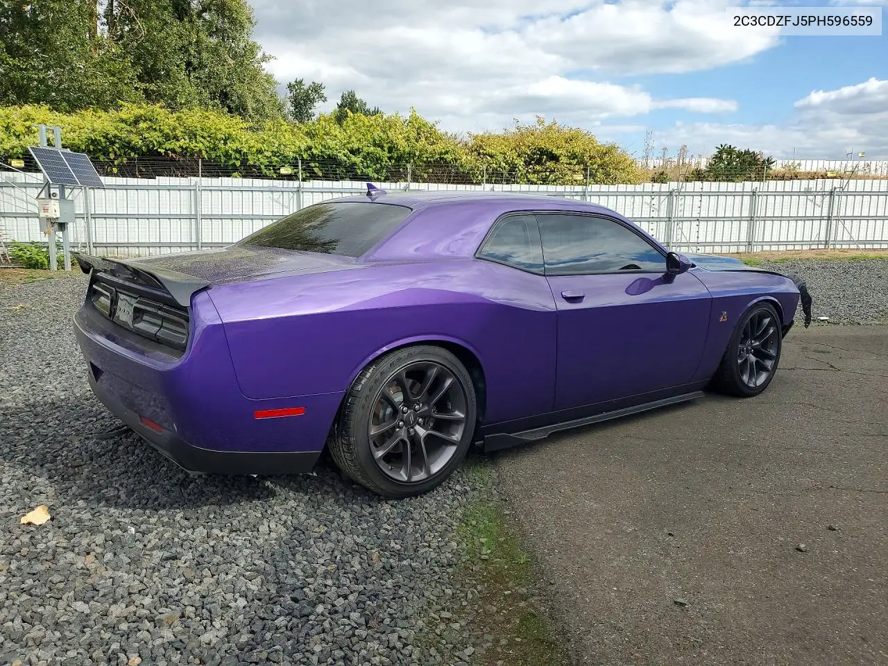 2023 DODGE CHALLENGER VIN 2C3CDZFJ5PH596559 — фото 3