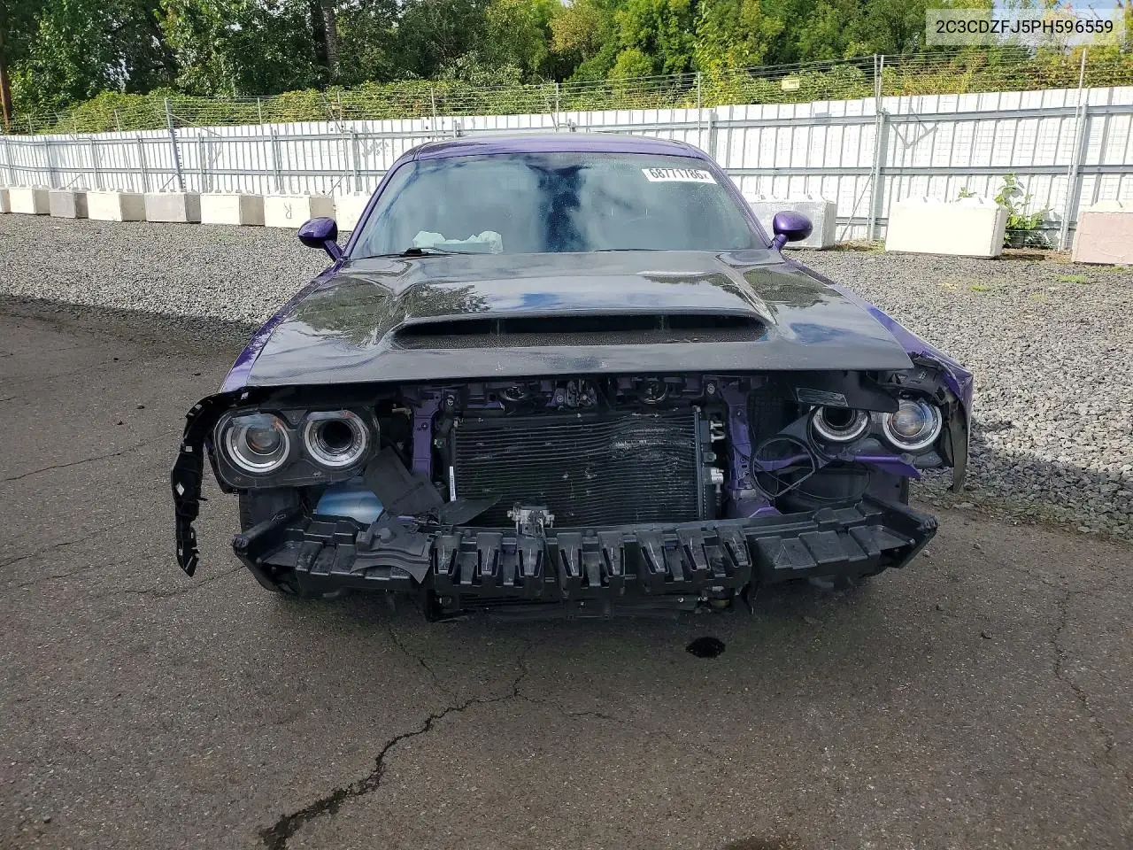 2023 DODGE CHALLENGER VIN 2C3CDZFJ5PH596559 — фото 5