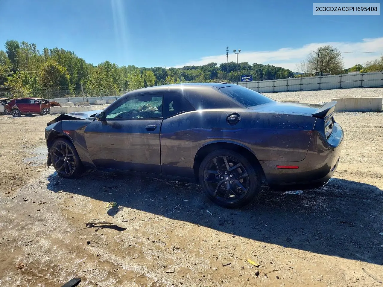 2023 DODGE CHALLENGER VIN 2C3CDZAG3PH695408 — фото 2