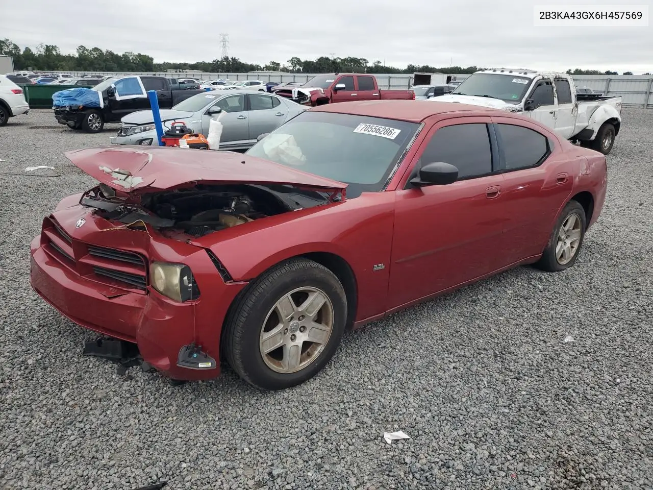 DODGE CHARGER 2006, VIN 2B3KA43GX6H457569
