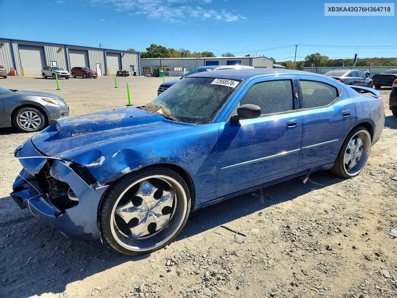 DODGE CHARGER 2006, VIN XB3KA43G76H364718