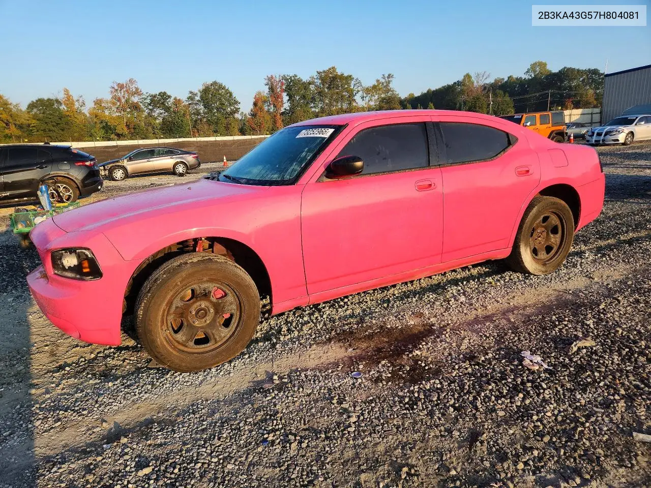 DODGE CHARGER 2007, VIN 2B3KA43G57H804081