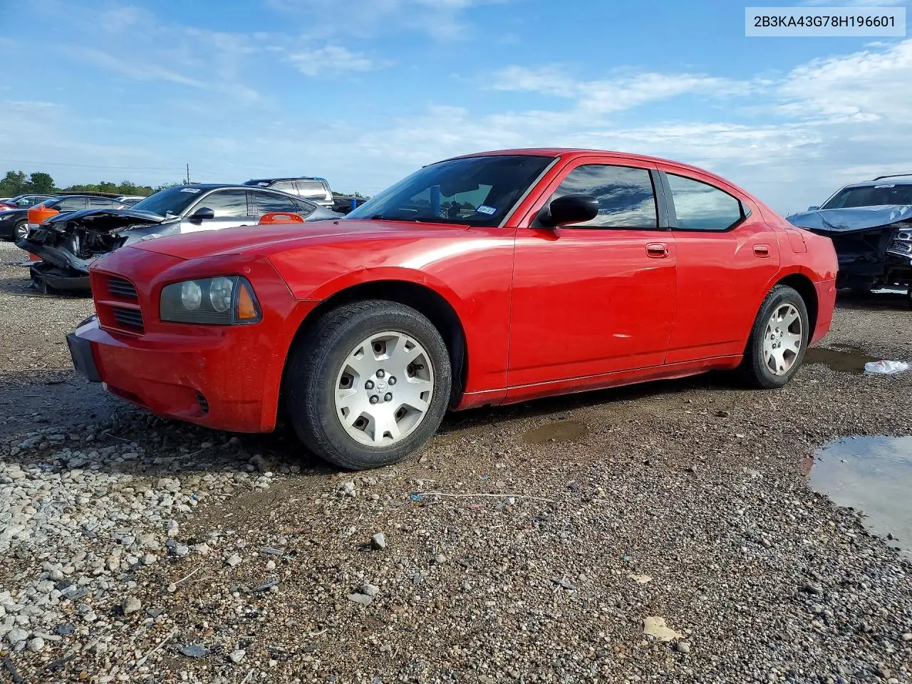 DODGE CHARGER 2008, VIN 2B3KA43G78H196601