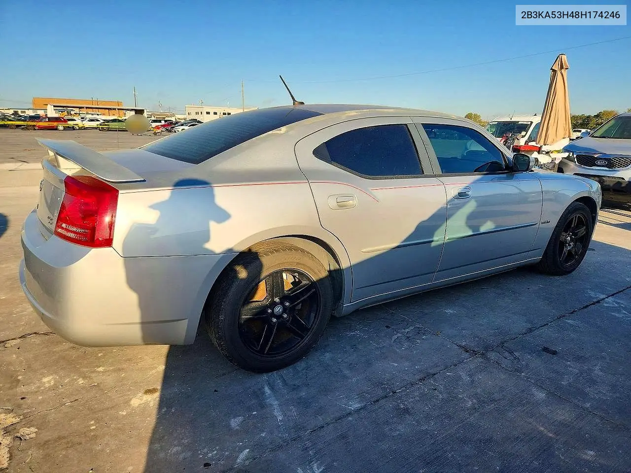 2008 DODGE CHARGER VIN 2B3KA53H48H174246 — фото 3