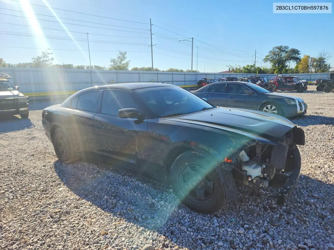 2011 DODGE CHARGER VIN 2B3CL1CT0BH597876 — фото 2