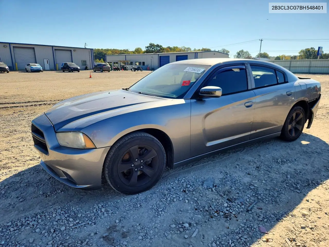 DODGE CHARGER 2011, VIN 2B3CL3CG7BH548401