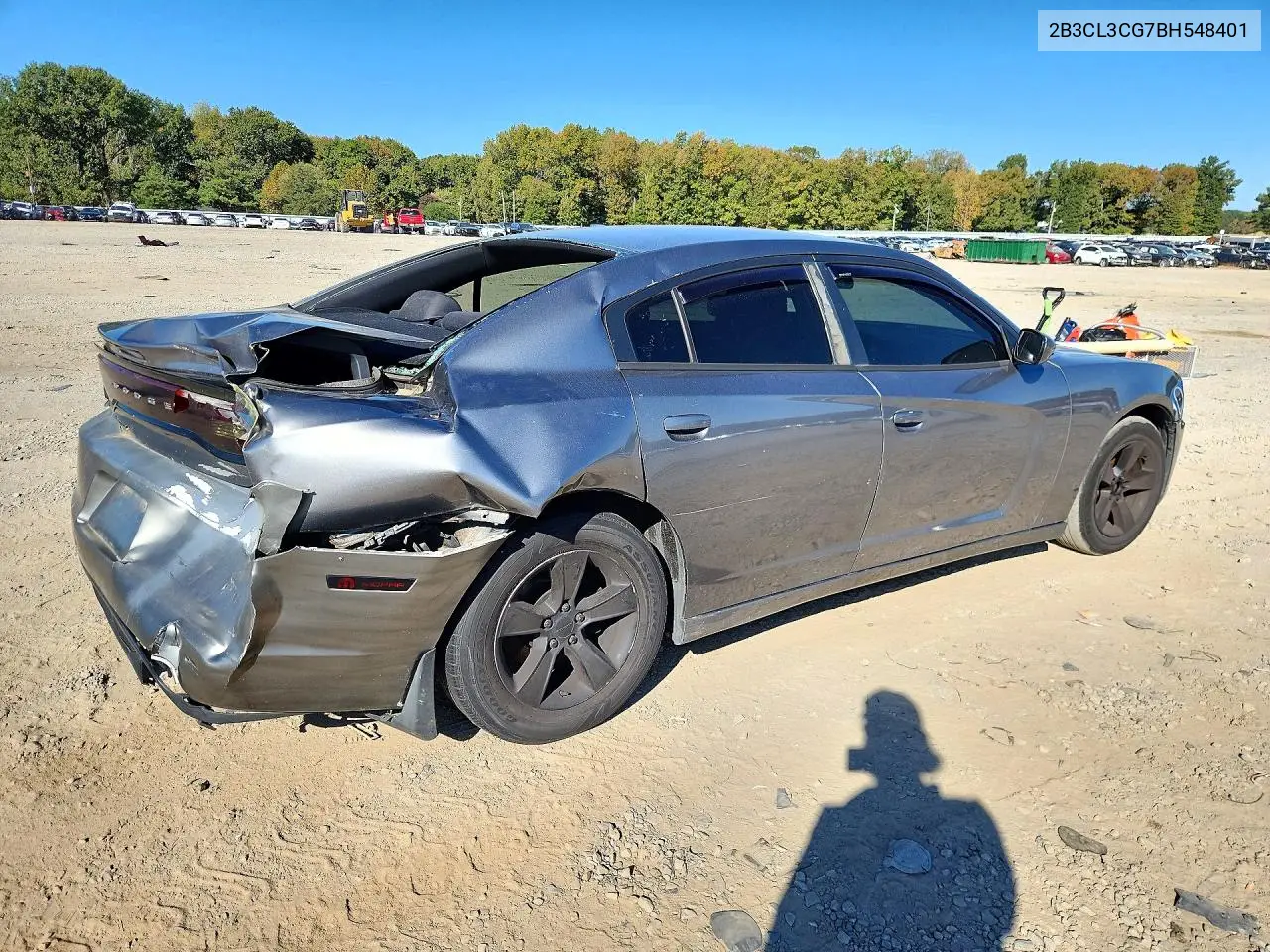 2011 DODGE CHARGER VIN 2B3CL3CG7BH548401 — фото 3