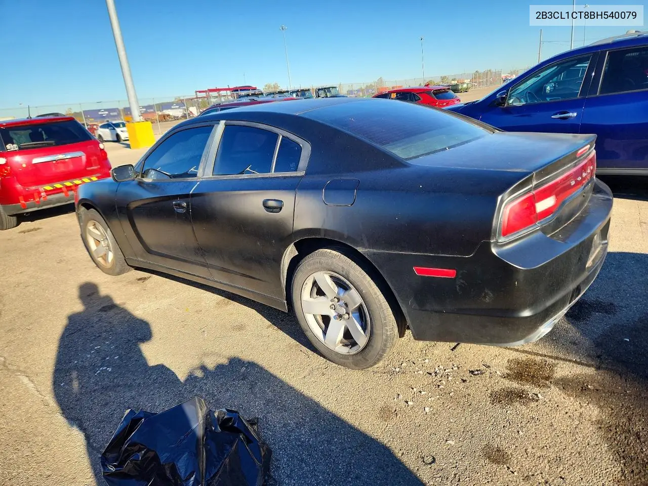 2011 DODGE CHARGER VIN 2B3CL1CT8BH540079 — фото 2
