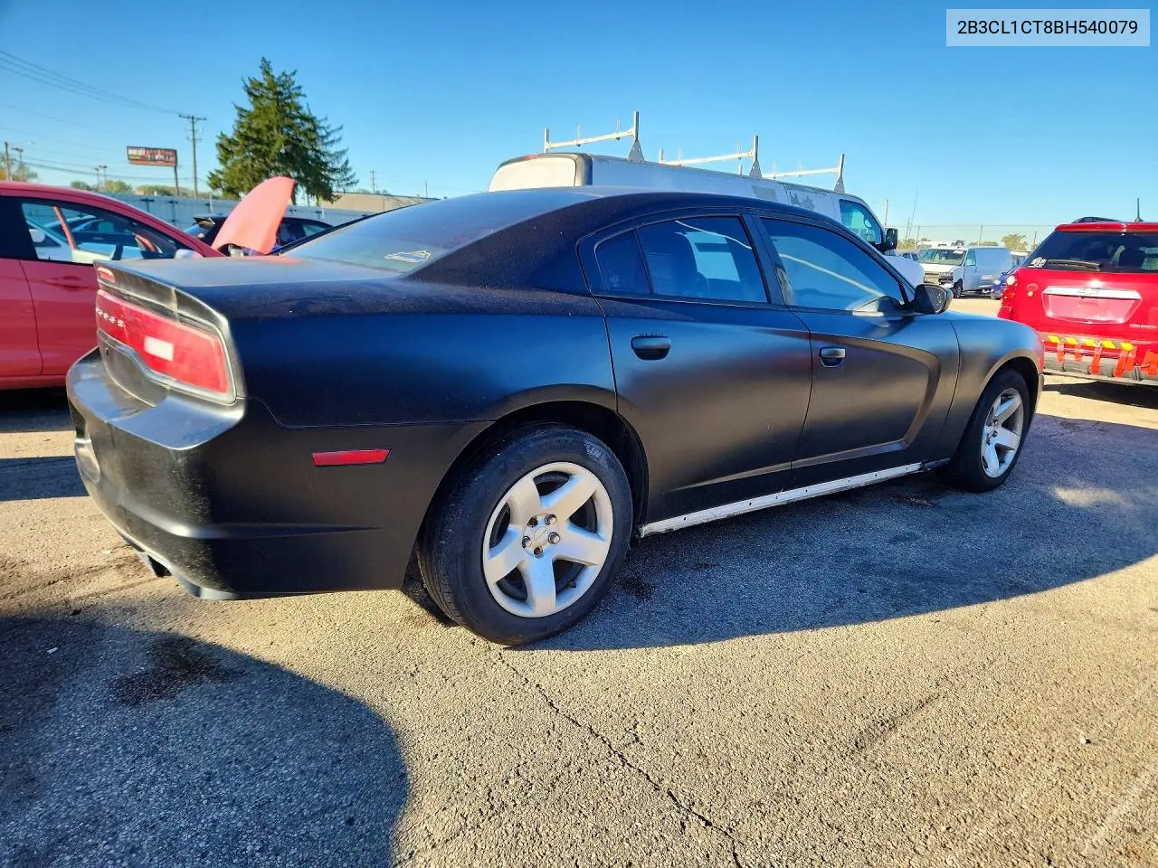 2011 DODGE CHARGER VIN 2B3CL1CT8BH540079 — фото 3